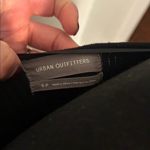 Urban Outfitters Black Lace-Up Crop Top - Picture 2 of 5